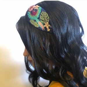 Blue jeweled boho bohemian headband
